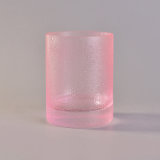 Handmade Glass Candle Holder with Raindrop Decoration