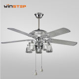 52 Inch Chromeplate Crystal Ceiling Fans with 5 Light