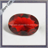 Low Price Garnet Round Crystal Glass Synthetic Gems
