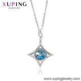 44004 Xuping Star Shape White Gold Plated Necklace Crystals From Swarovski Jewelry for Women