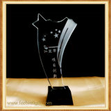 Glass Crystal Trophy Custom Star