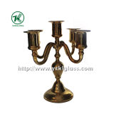 Five Posts Glass Candle Holder for Home Decoration (9*20.5*22)