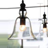 Nordic Fashion Restaurant Small Black Glass Pendant Lamp
