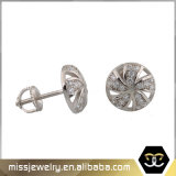 Mens Cubic Zirconia Stud Earrings, Hip Hop Mens Stud Earrings Mjce012