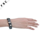 Wholesale Genuine Leather Steel Magnetic Clasp Bracelet for Women Men