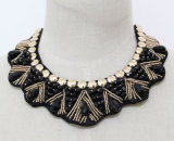 Woman Fashion Costume Jewelry Bead Crystal Choker Necklace (JE0142-1)