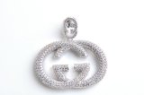 Hot Sale Fashion 925 Silver Double G Pendant with CZ