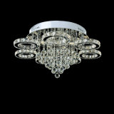 Modernized Amber K9 Crystal LED Ceiling Lamp (AQ-882666-7)