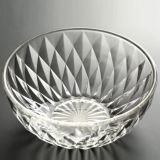 5PCS Clear Crystal Glass Salad Fruit Bowl Set for Tableware