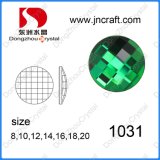 Factory Direct Sell Round Brilliant Shape Flat Back Glass