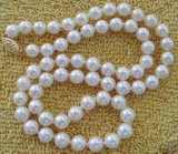 8-9mm Round Natural Freshwater Cultured Pearl Necklace Jewelry