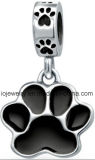 316 Stainless Steel Jewelry Pooches Paw Bead Charm