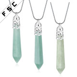 Wholesale Dipped Raw Natural Crystal Quartz Drop Gold Plated Necklace
