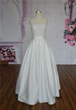 Simple Strapless Wedding Dress A-Line