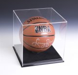 Black Base Acrylic Sports Display Case with Lift-off Top