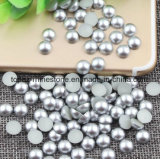 Silver Nail Pearl Half Round Craft ABS Imitation Pearls Scrapbook Beads DIY Nail Decoration (NR-37)