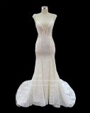 latest Design Rhinestone Real Wedding Dress