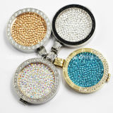 New Style Stainless Steel Crystal Coin Locket Pendant