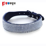 Leather Dog Collar Leashes Lead Crystal Pet Collars Pet Product