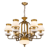 2017 New Design Iron Chandelier Lighting with Marble (SL2270-6)