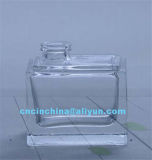 Square Shape Crystal Glass Bottle for Perfume