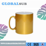 10oz Glod Sublimation Ceramic Sparking Mug
