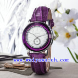 Custom Design Watch Leather Luxury Wrist Watches for Women (WY-023D)