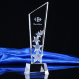 Gold Supplier Cheap Glass Crystal Trophy Award
