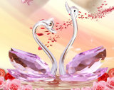 Hihg Quality Wedding Gifts Colorful Crystal Crafts Crystal Swan