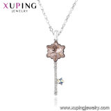 43138 Xuping Fashion Ruby Color Necklace Made with Crystals From Swarovski Key Shape Pendant
