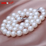 9-10mm AA Perfect Round China Pure Freshwater Pearl Necklace