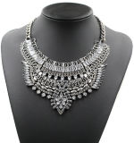 Facotry Wholesale Retro Crystal Mosaic Shining All-Match Alloy Necklace