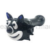 Customized Animal Shape Black$White Colored Glass Spoon (ES-HP-446)