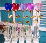 Crystal Rose Crystal Gift Crystal Crafts Crystal Arts Mondern Valentine's Flower with Crystal