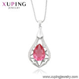 43214 Xuping Fashion Jewelry Pink and Beautiful Women Jewelry Necklace Made with Crystals From Swarovski