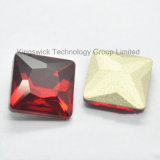 Factory Price 5X5mm Princess Cut Square Glass Stones