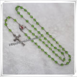Plastic Religious Rosary Beads Necklace Making Supplies (IO-cr080)