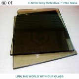 6mm Euro Grey & Dark Grey Reflective / Tinted Glass with Ce & ISO9001 for Glass Window
