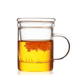 Handmade 400ml Good Quality High Borosilicate Glass Cup for Tea