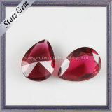 Low Price Red Color Pear Glass Beads