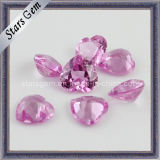 Heart Cut Synthetic 3# Pink Ruby Gems