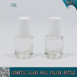 Custom Clear Glass Bottle Nail Polish Bottle with Screw Brush Cap 5ml