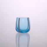 Blown Colored Glass Candle Holder