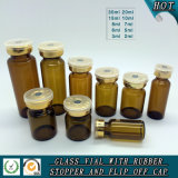 Amber Tubular Glass Vial for Pharmaceutical Injection