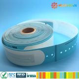 printable 13.56MHz ISO14443A MIFARE Ultralight EV1 RFID disposable wristband for hospital