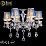 Blue Fabric Cover Chandelier Lights