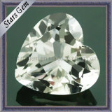 Top Quality Genuine Natural White Topaz 8X8 Mm Heart Gemstone