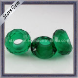 Beautiful Green Round Shape Loose Bead Synthetic Gemstone