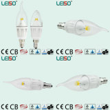 Dimmable 4W CREE Chip E14 Scob LED Candle Lamp (LS-B304-CWWD/CWD)