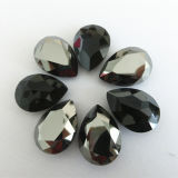 Jet Drop Shape Crystal Fancy Stone for Necklace Making (DZ-3003)
